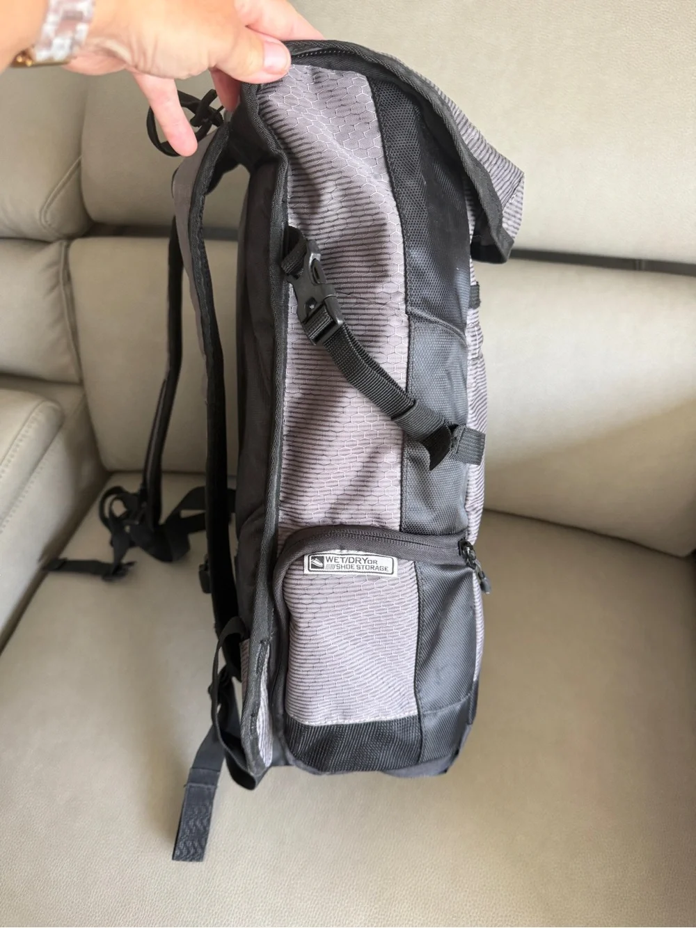 OGIO Gray and Black Adventure Backpack